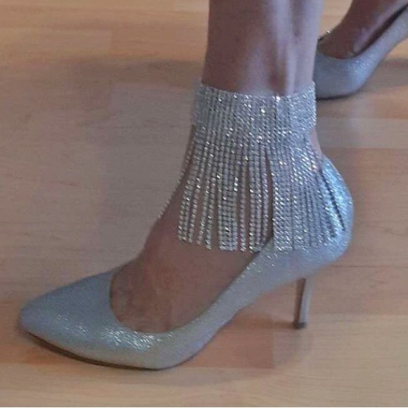 New Luxe Crystal Fringe Tassel Anklet - Picture 16 of 16